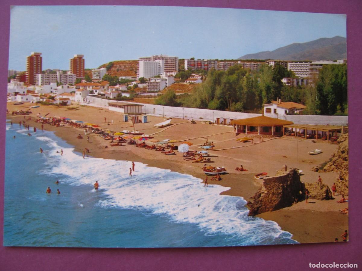 Postales: POSTAL DE TORREMOLINOS. RESTAURANTE RINCON DEL SOL. PLAYA DE LA CARIHUELA. MONTERO 153. 1971