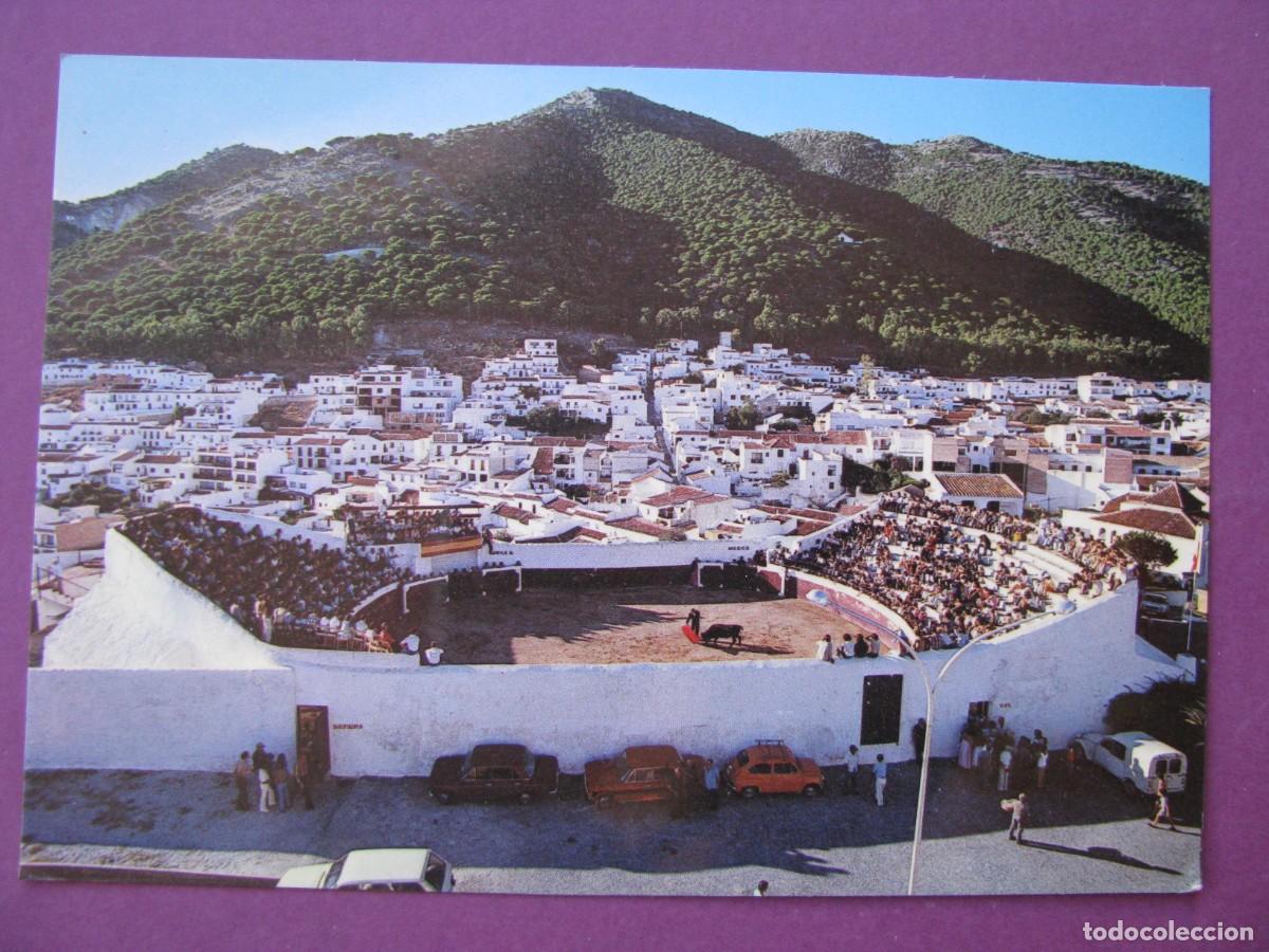 Postales: POSTAL DE MIJAS. PLAZA DE TOROS Y VISTA PARCIAL. BAENA. ESCRITA