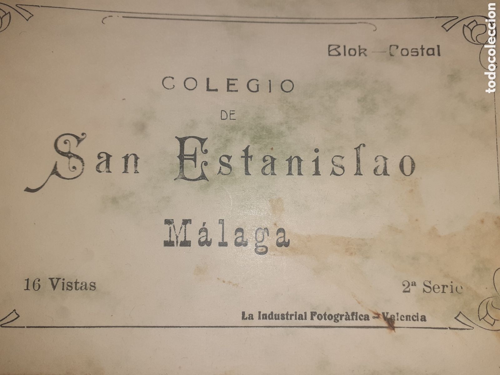 Postales: DIFICILISIMO BLOCK POSTAL COLEGIO SAN ESTANISLAO. MALAGA 2 SERIE. 15 POSTALES