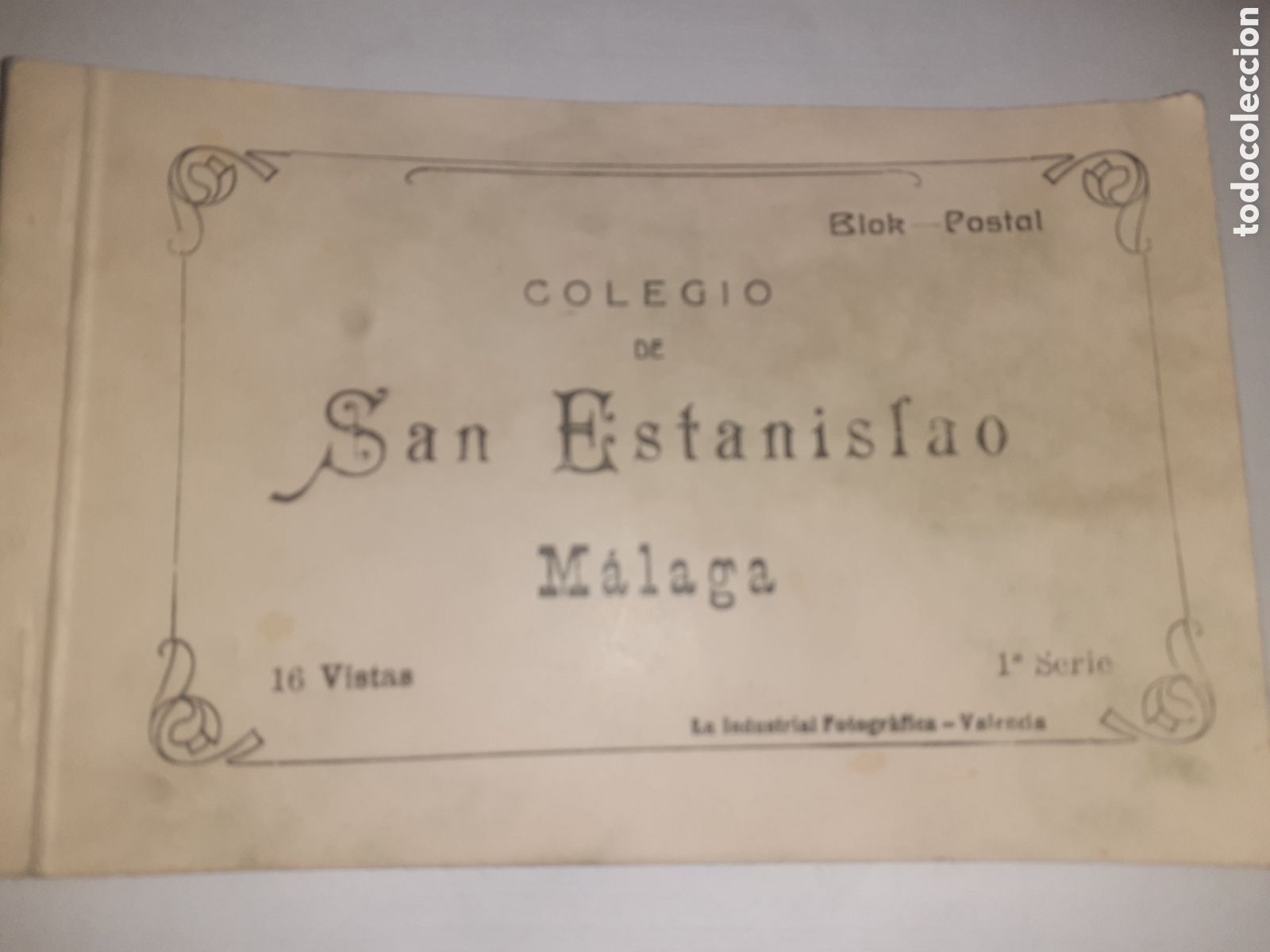 Postales: DIFICILISIMO BLOCK POSTAL COLEGIO SAN ESTANISLAO. MALAGA 1 SERIE. 16 POSTALES