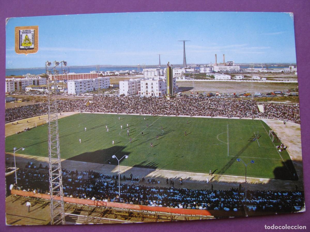 Postales: POSTAL DEL ESTADIO RAMON CARRANZA, CADIZ. SUBIRATS CASANOVAS. 1142. ESCRITA 1966
