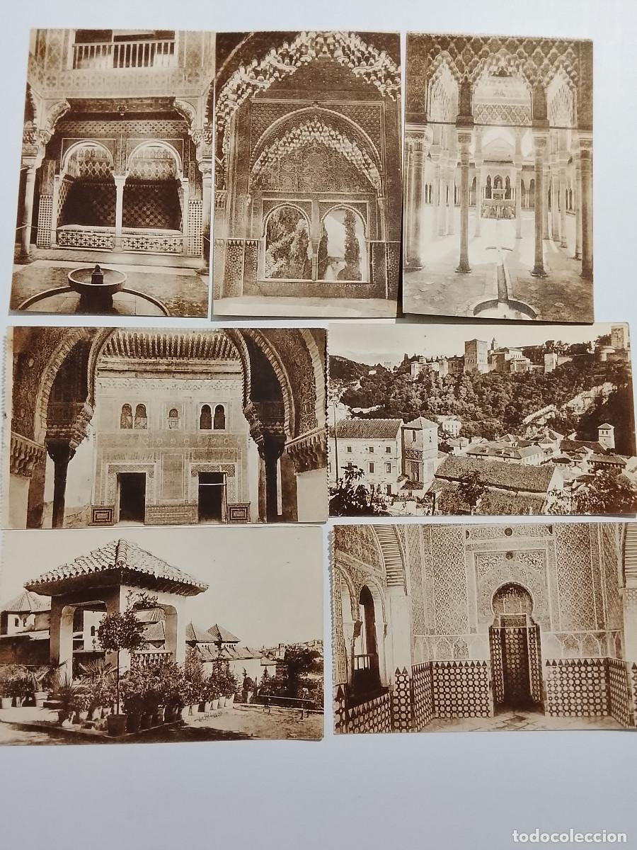 Postales: Lote de 7 postales de La Alhambra, Granada