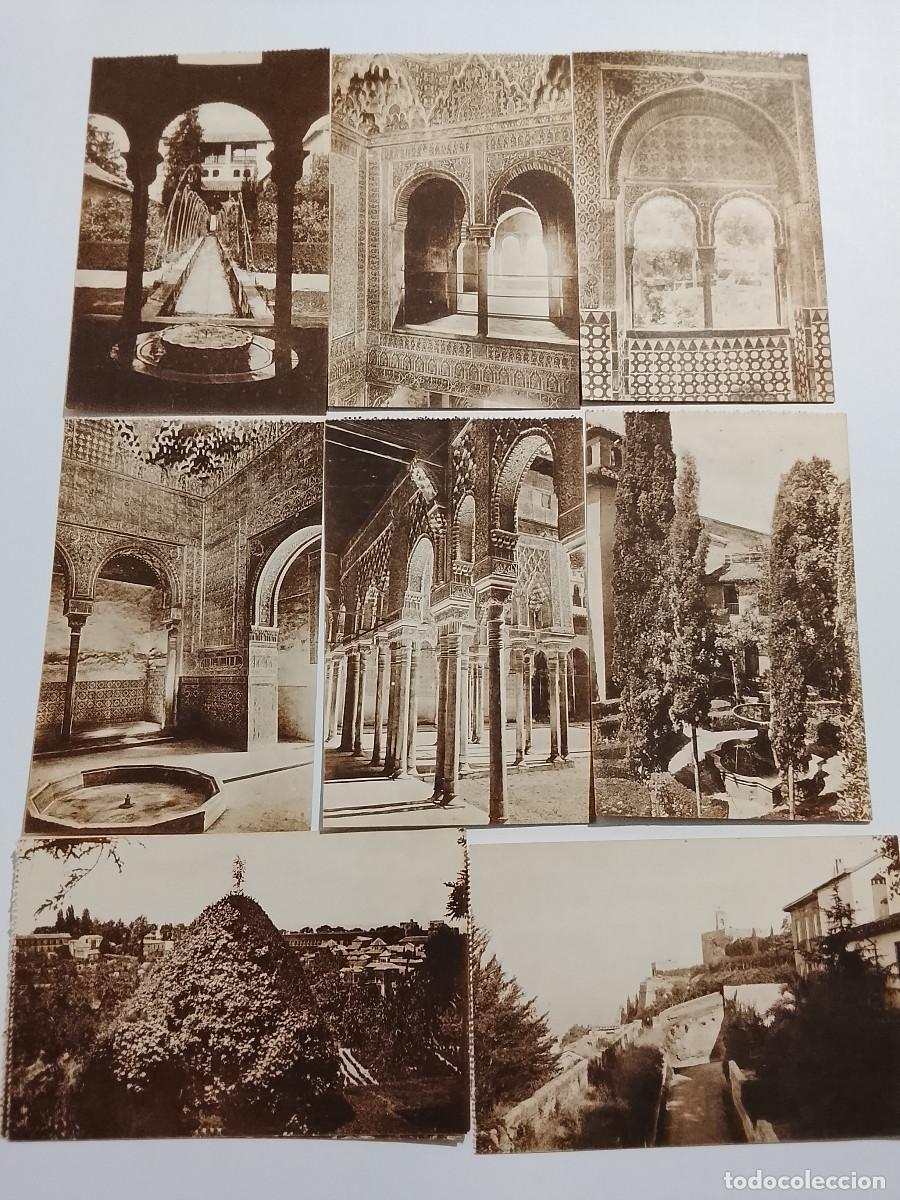 Postales: Lote de 8 postales de La Alhambra, Granada
