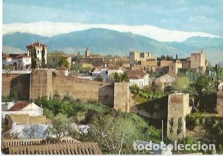 Postales: POSTAL A COLOR 3101 GRANADA ALHAMBRA VISTA GENERAL CON SIERRA NEVADA EDICIONES AGATA