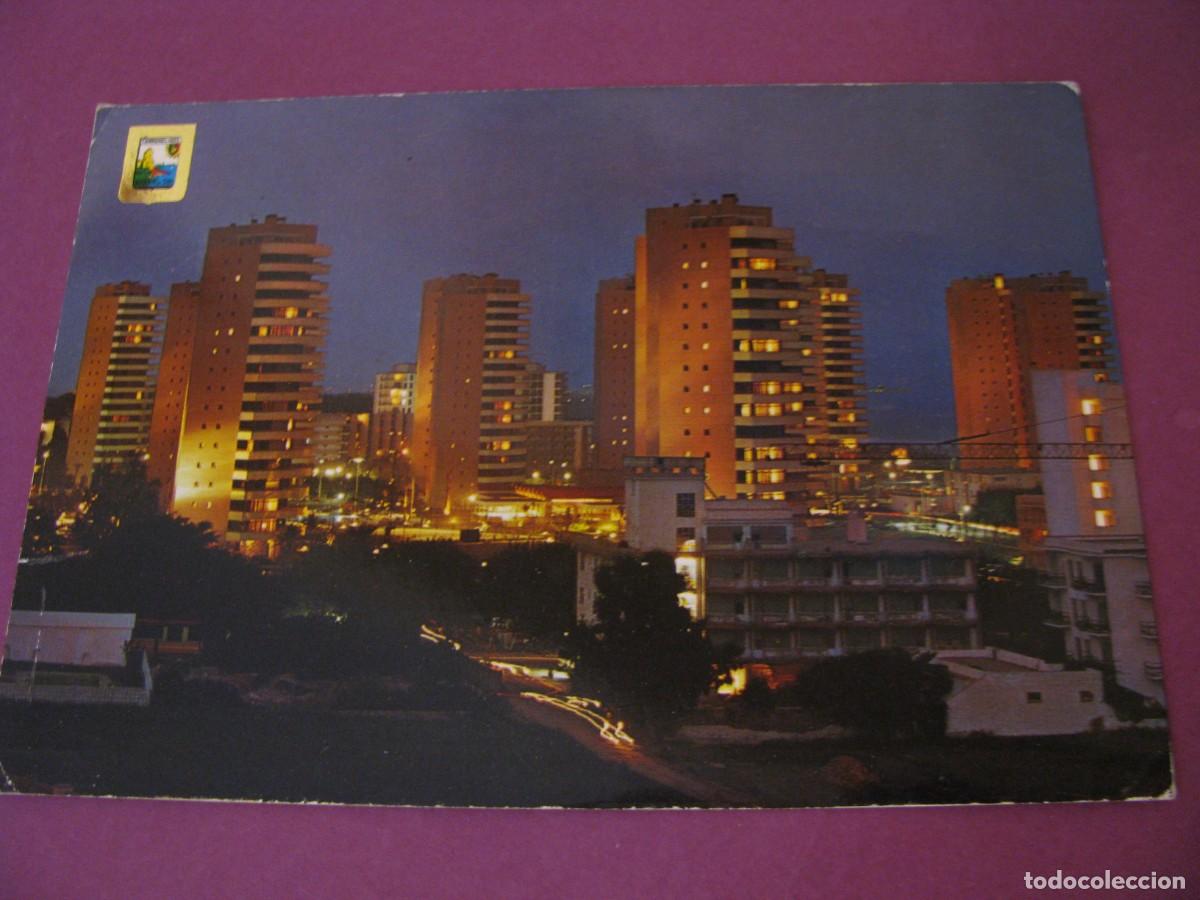 Postales: POSTAL DE TORREMOLINOS. PLAYAMAR DE NOCHE. DOMINGUEZ 42