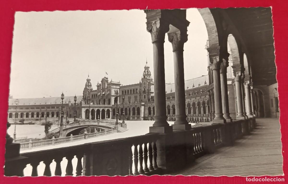Postales: POSTAL FOTOGRAFICA PLAZA DE ESPA&Ntilde;A - SEVILLA - EDICIONES GARCIA GARRABELLA
