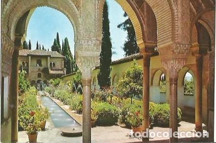 Postales: POSTAL A COLOR GRANADA ALHAMBRA SERIE 45 N&ordm; 68 ARCADAS PATIO ACEQUIA A ZERKOWITZ