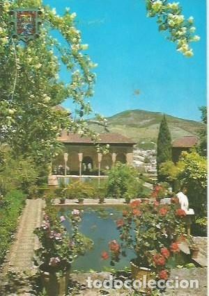Postales: POSTAL A COLOR GRANADA ALHAMBRA SERIE 45 N&ordm; 197 JARDINES DEL PARTAL POSTALES GRANADA
