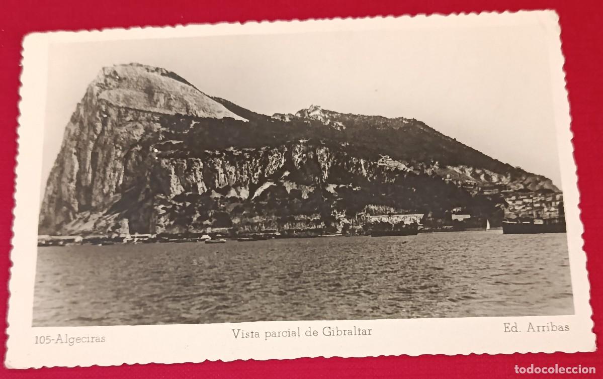 Postales: POSTAL FOTOGR&Aacute;FICA VISTA GIBRALTAR - ALGECIRAS - CADIZ - EDICIONES ARRIBAS