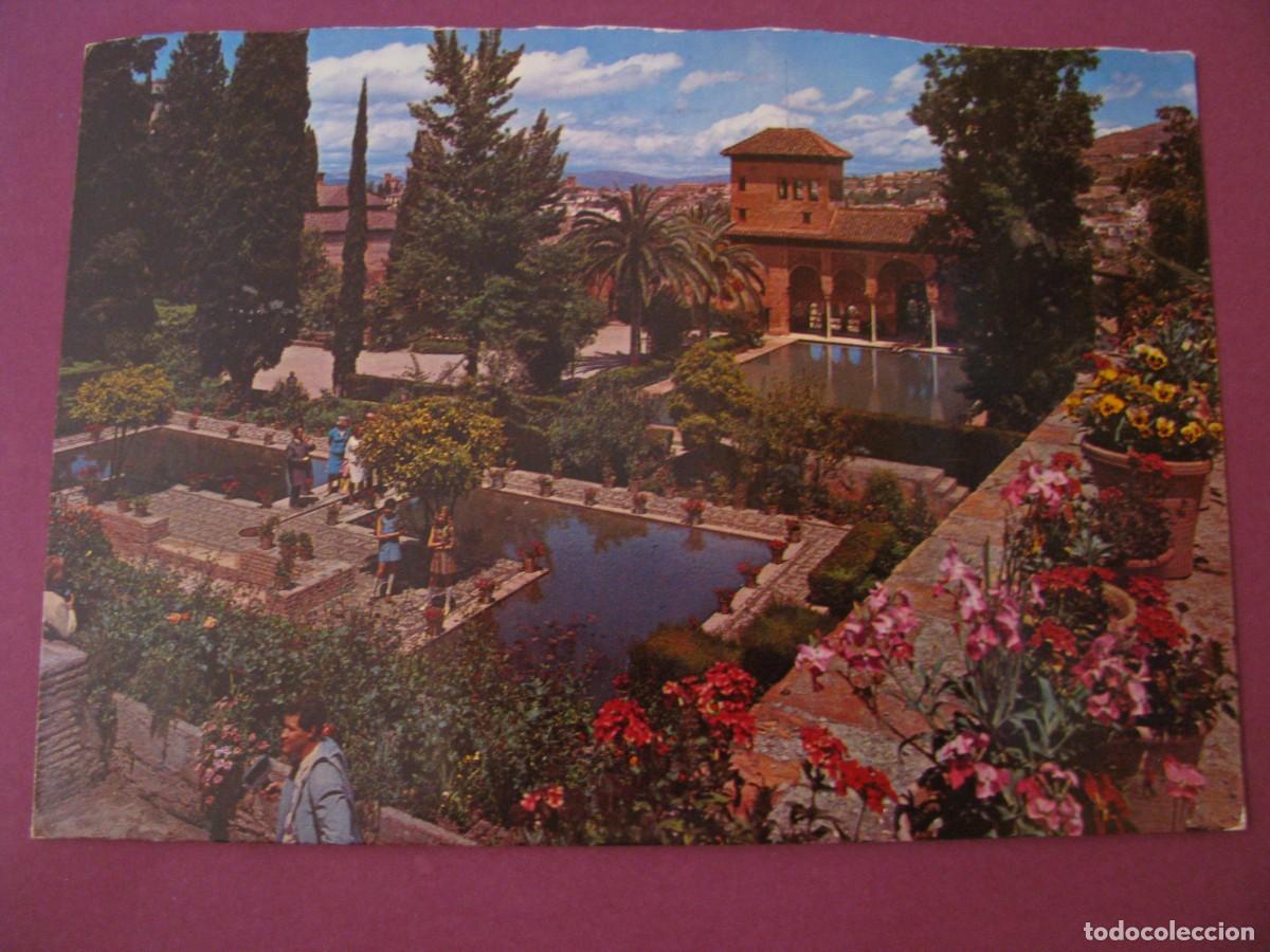 Postales: POSTAL DE GRANADA. ALHAMBRA. TORRE DE LAS DAMAS Y JARDINES DEL PARTAL. ZERKOWITZ