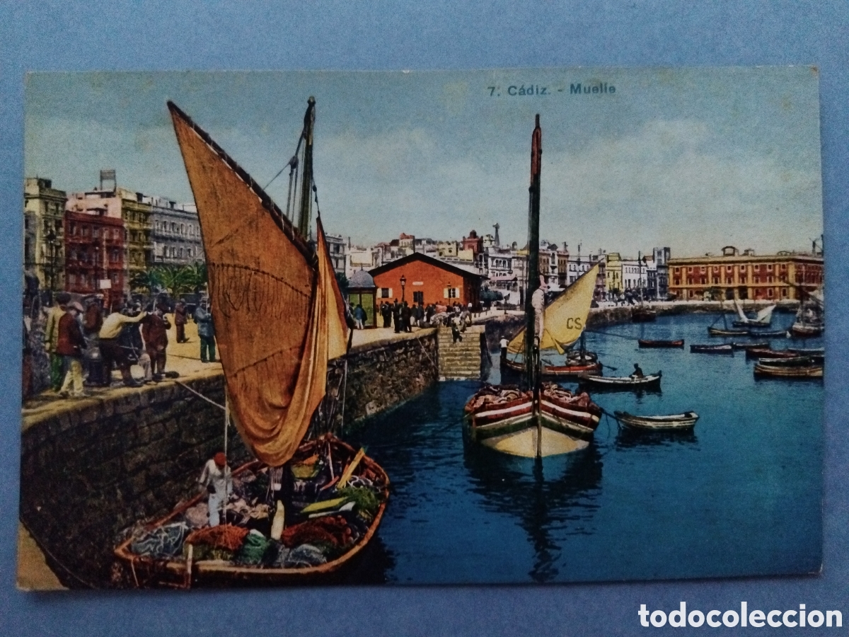 Postales: Postal C&aacute;diz, muelle