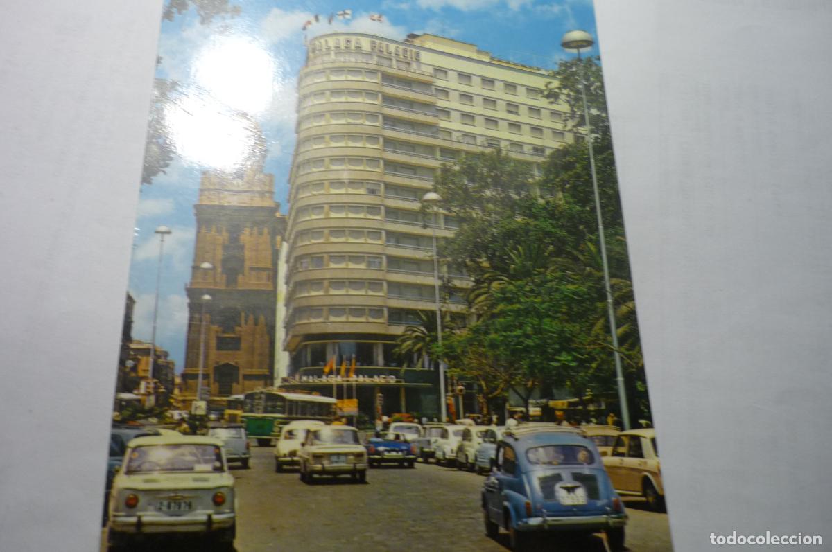 Postales: postal malaga hotel malaga palacio coches cirulada