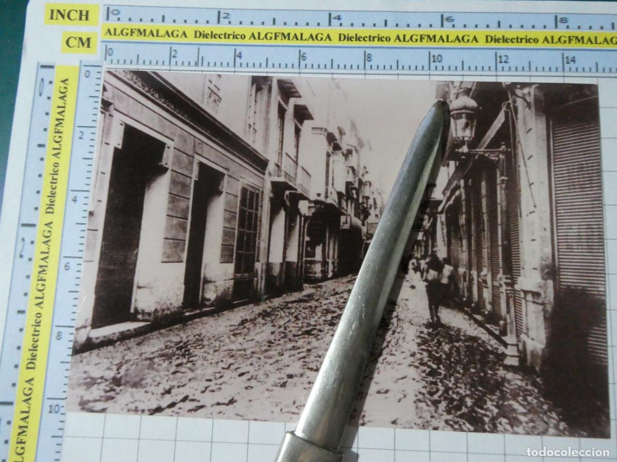 Postales: REPRODUCCI&Oacute;N ANTIGUA FOTO FOTOGRAF&Iacute;A M&Aacute;LAGA. CALLE NUEVA TRAS LA RIADA DE 1907. 2766