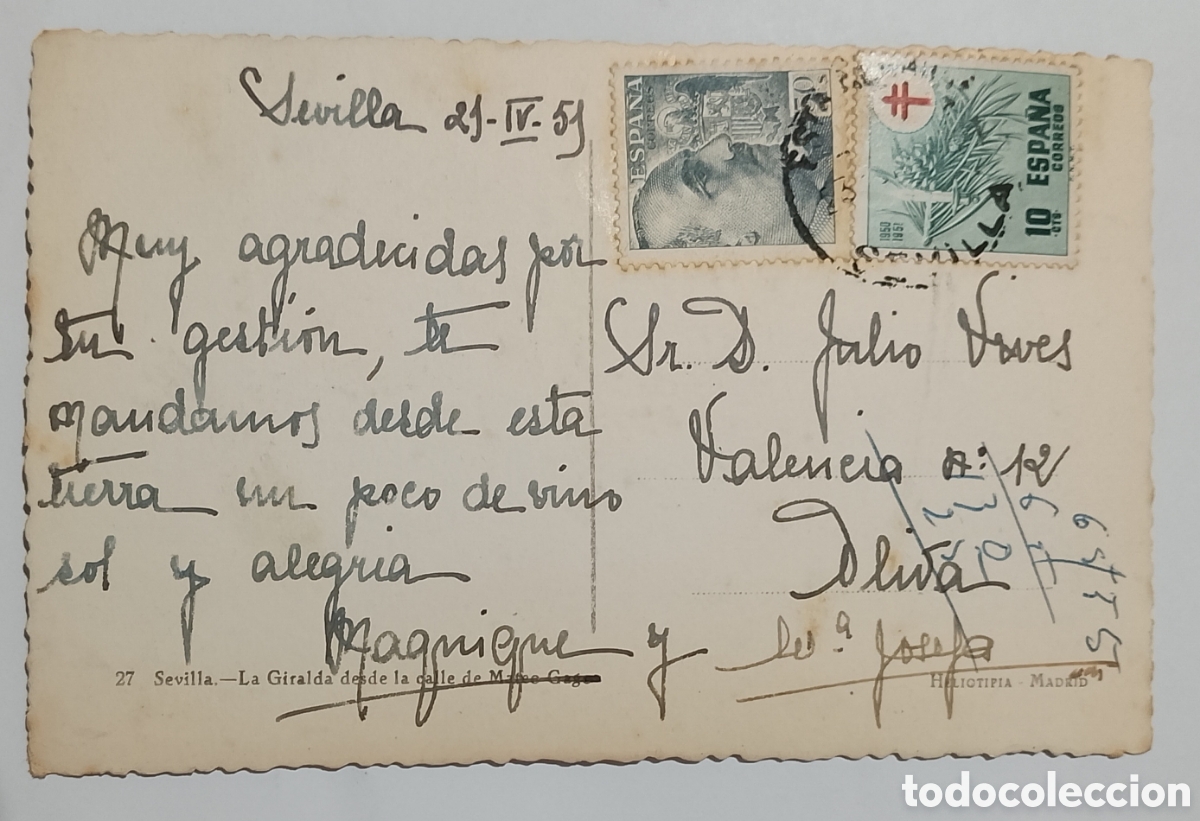 Postales: Postal Sevilla La Giralda - Foto 2