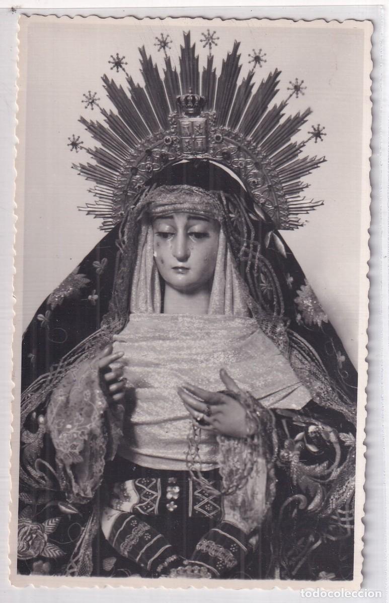 Postales: Postal fotogr&aacute;fica Semana Santa Sevilla. Nuestra Se&ntilde;ora de la Soledad. Foto Serrano.