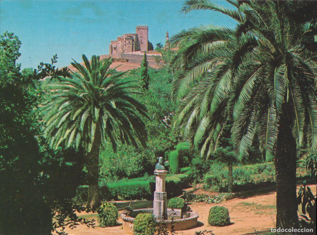 Postales: ARACENA (HUELVA) VISTA DEL PARQUE Y CASTILLO &ndash; GRAFICAS DEL SUR &ndash; ESCRITA