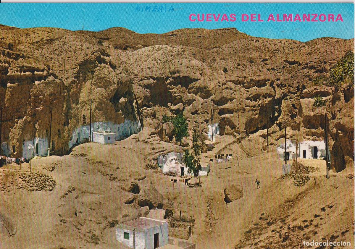 Postales: CUEVAS DE ALMANZORA (ALMERIA) BARRIO DE LOS GITANOS &ndash; ARTESANIA GAMO &ndash; ESCRITA