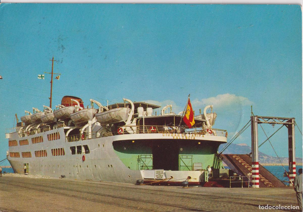 Postales: ALGECIRAS (CADIZ) TRANSBORDADOR CIUDAD DE TARIFA &ndash; EDICIONES VISTABELLA N&ordm;4 &ndash; CIRCULADA