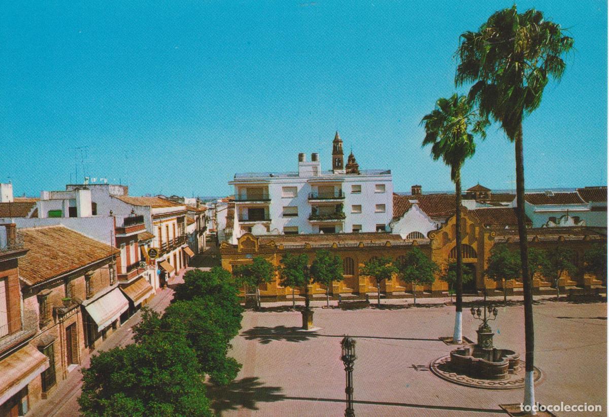 Postales: LORA DEL RIO (SEVILLA) PLAZA DEL GENERAL&Iacute;SIMO &ndash; EDITA BEASCOA N&ordm;5 &ndash; ESCRITA