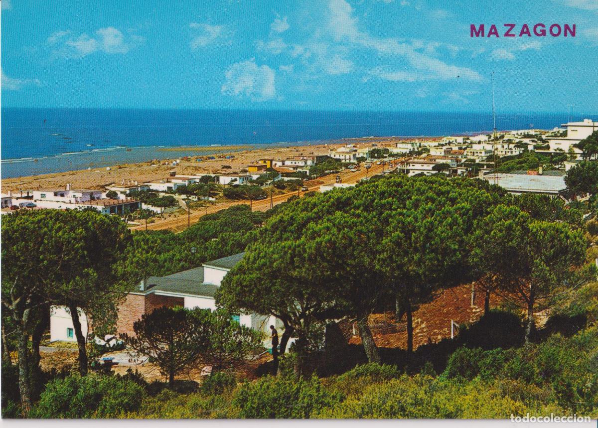 Postales: MAZAGON (HUELVA) VISTA PARCIAL &ndash; EDICIONES ARRIBAS N&ordm;3 &ndash; ESCRITA
