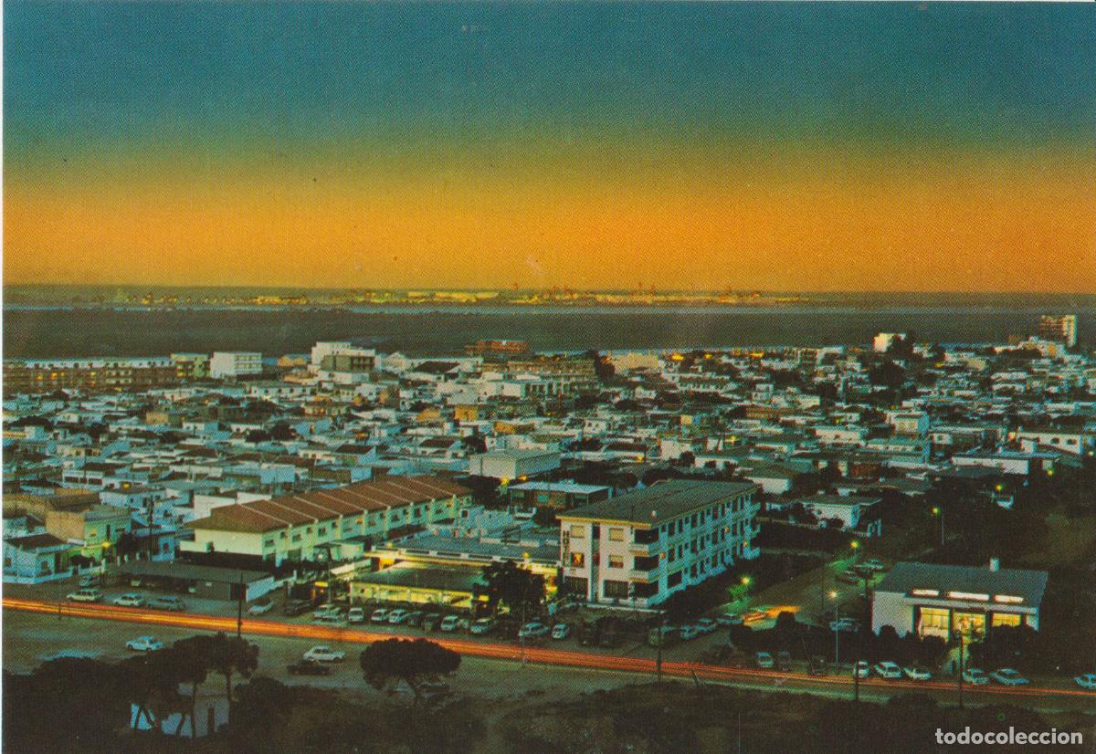 Postales: PUNTA UMBRIA (HUELVA) VISTA PARCIAL, NOCTURNA &ndash; EDICIONES ARRIBAS N&ordm;5 &ndash; S/C