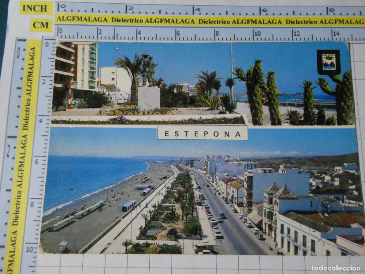 Postales: POSTAL DE M&Aacute;LAGA. A&Ntilde;O 1971 ESTEPONA MONUMENTO AL CAMPO Y EL MAR 35 ESCUDO ORO. 245