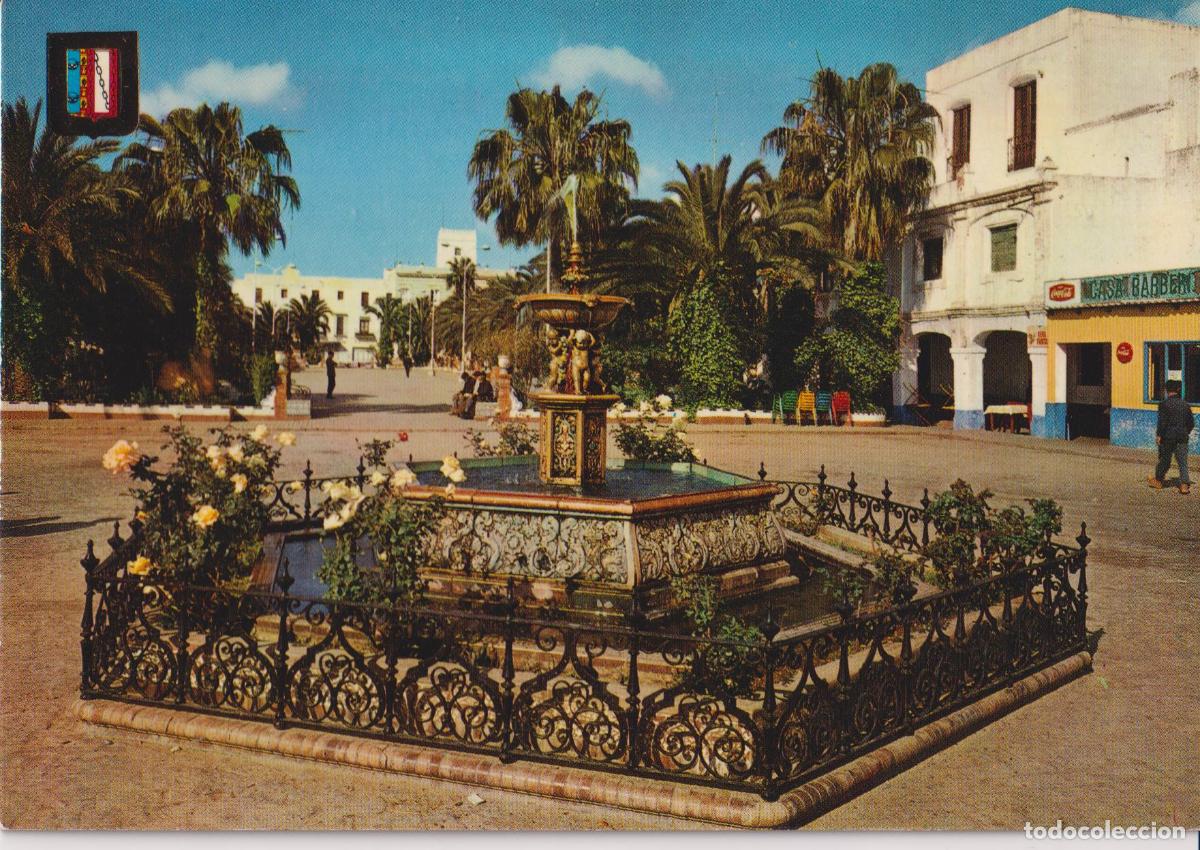 Postales: ALMONTE (HUELVA) VISTA DE LA PLAZA DE QUEIPO DE LLANO &ndash; ESCUDO DE ORO N&ordm;11 &ndash; S/C