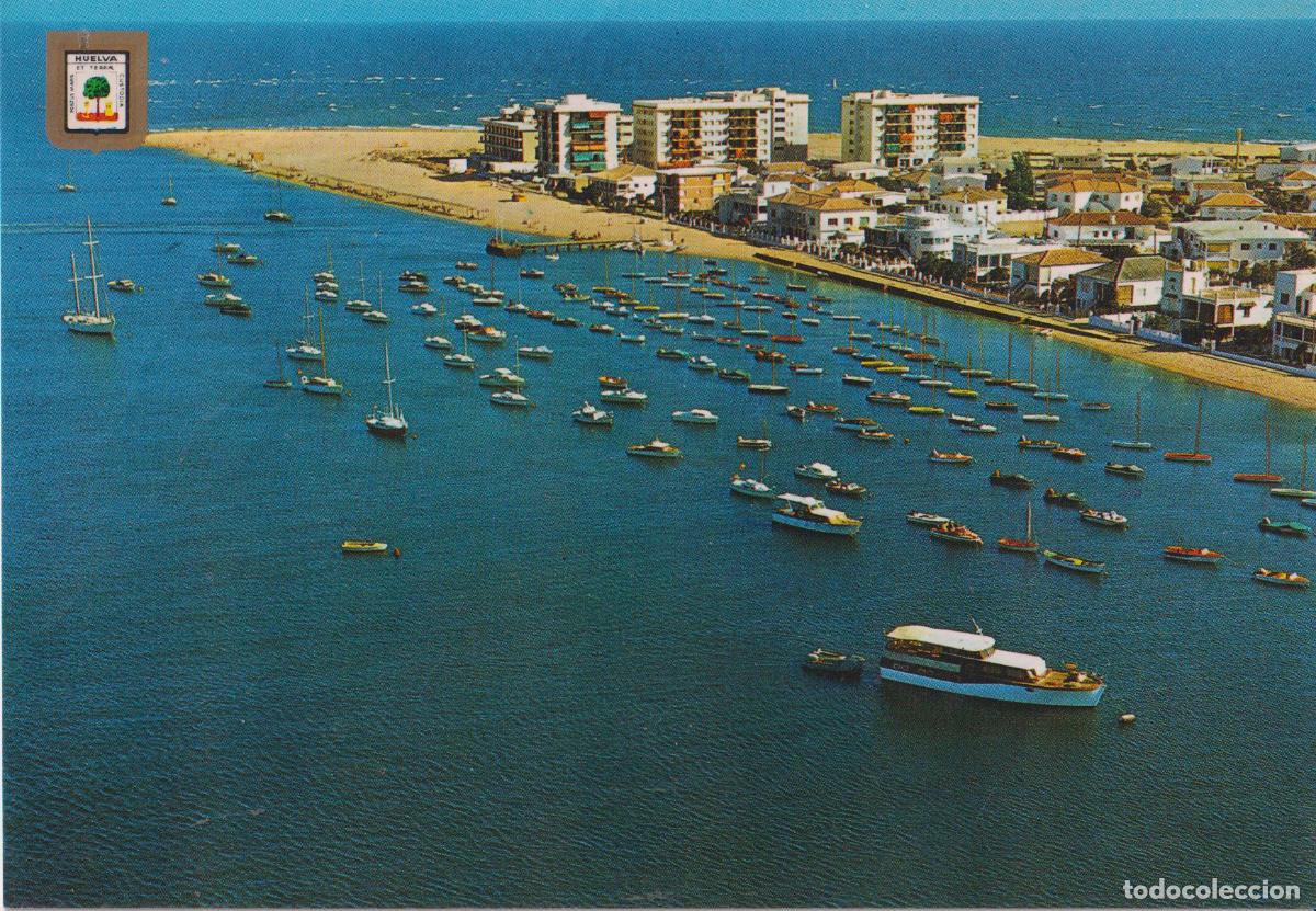 Postales: HUELVA, PUNTA UMBRIA, VISTA A&Eacute;REA &ndash; ESCUDO DE ORO N&ordm;1452 &ndash; S/C