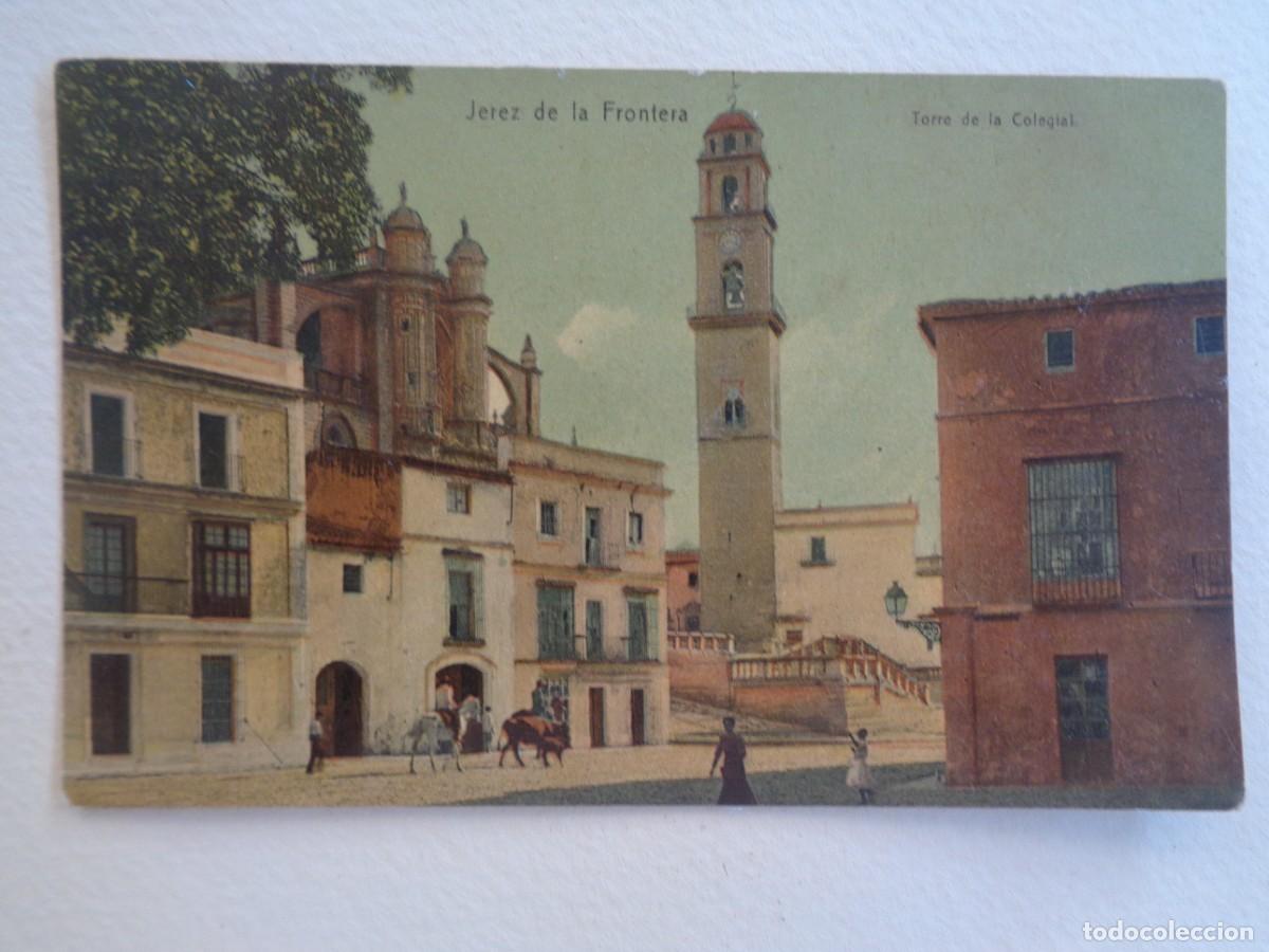 Postales: POSTAL DE JEREZ DE LA FRONTERA ( CADIZ ): TORRE DE LA COLEGIAL . PRINCIPIOS DE SIGLO