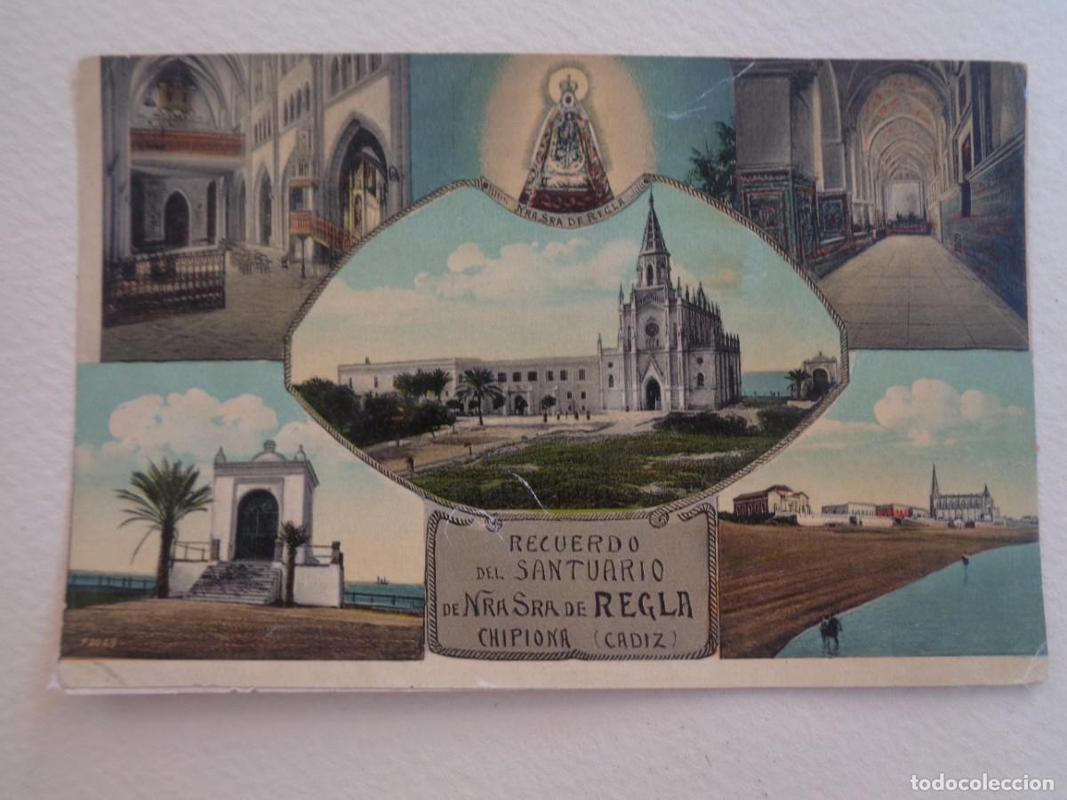 Postales: POSTAL DE CHIPIONA ( CADIZ ): RECUERDO DEL SANTUARIO DE REGLA . PRINCIPIOS DE SIGLO