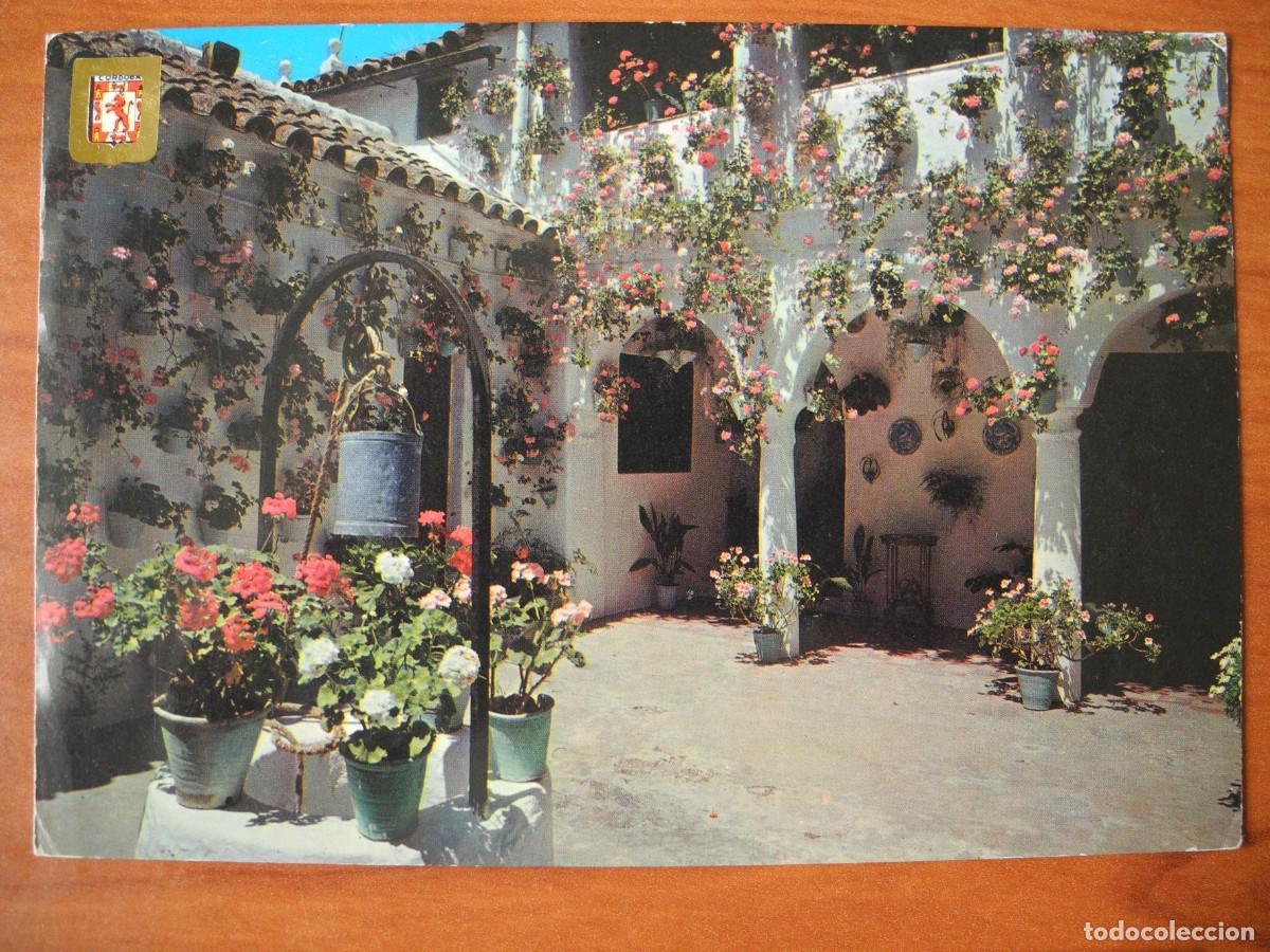 Postales: C&oacute;rdoba. Patio cordob&eacute;s en la calle Enmedio. Circulada 1976