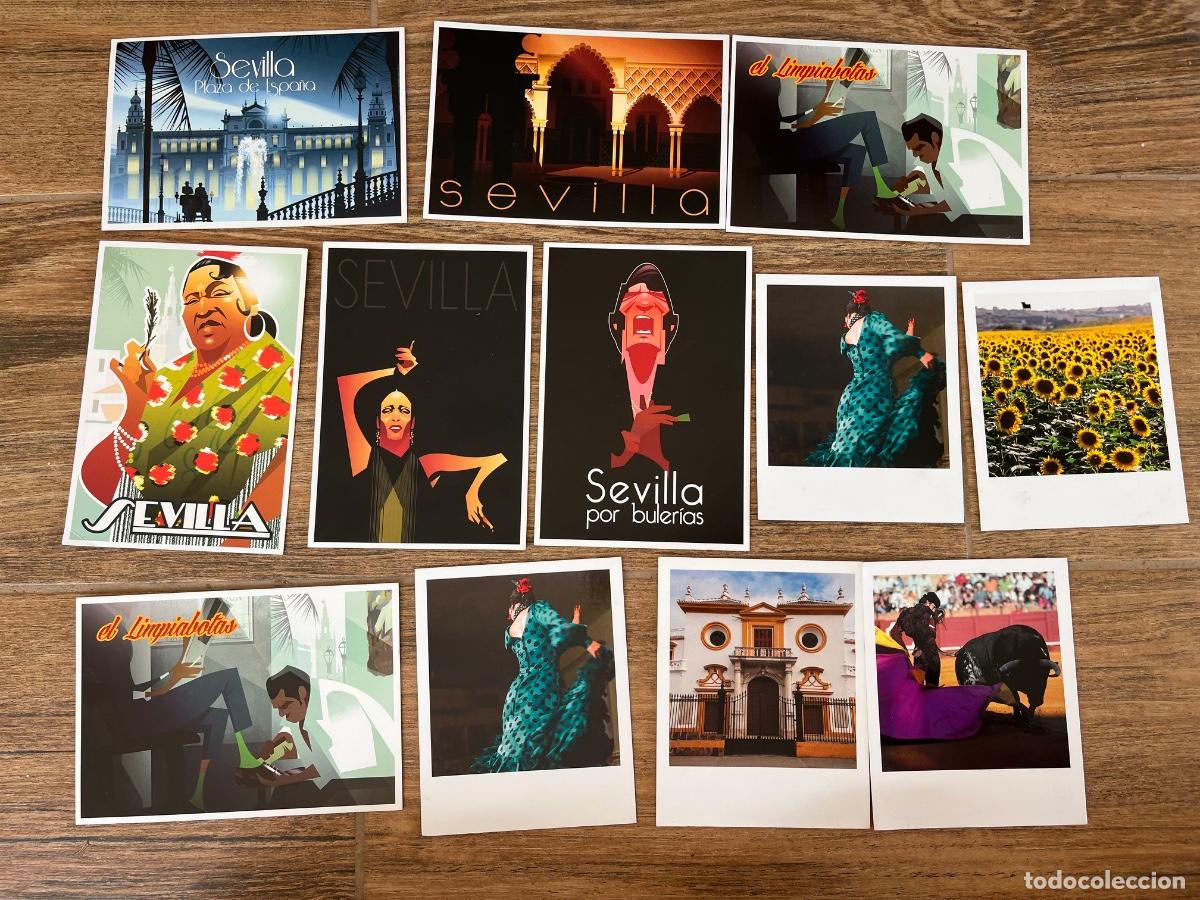 Postales: EDICIONES ASANGRE - LOTE POSTALES DE SEVILLA - TOROS - FLAMENCO BULER&Iacute;AS Y M&Aacute;S