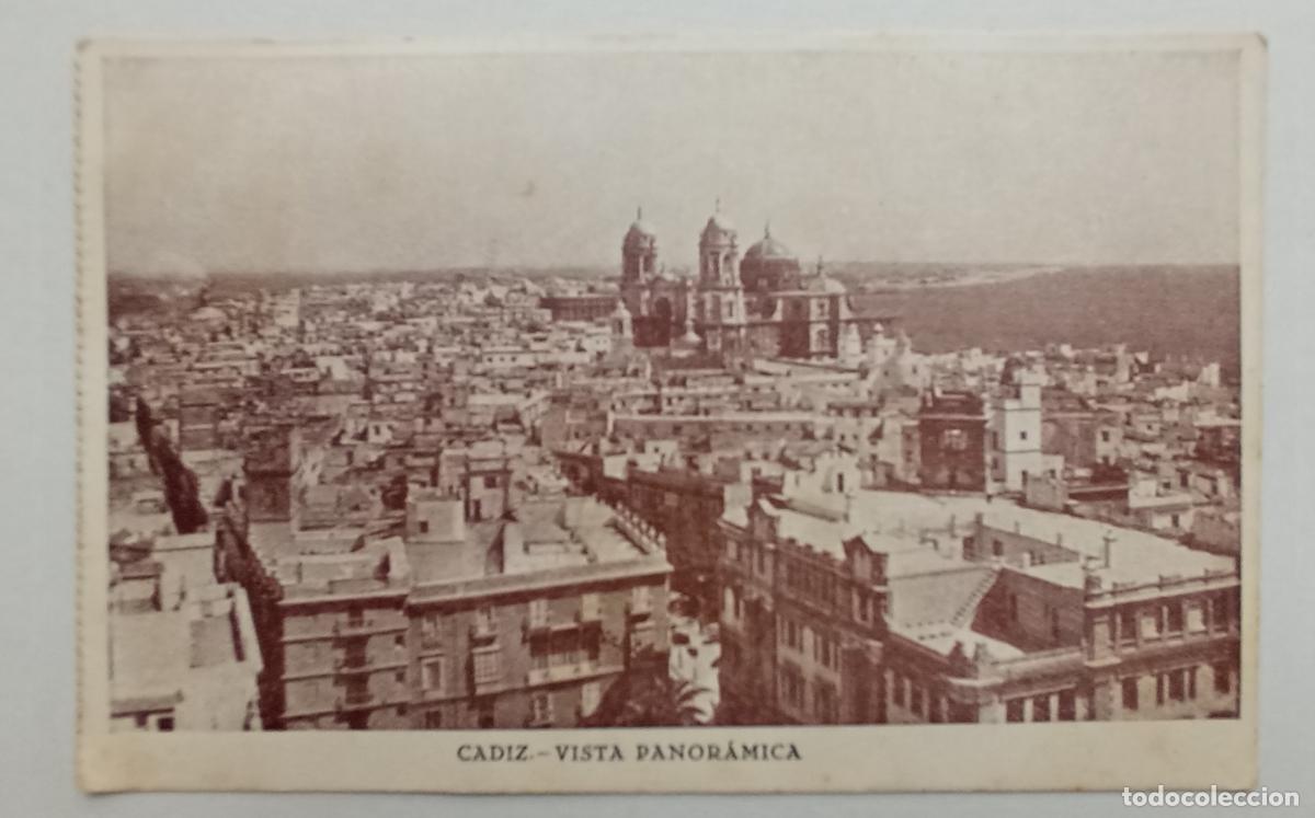 Postales: POSTAL. C&Aacute;DIZ. VISTA PANOR&Aacute;MICA. CIRCULADA