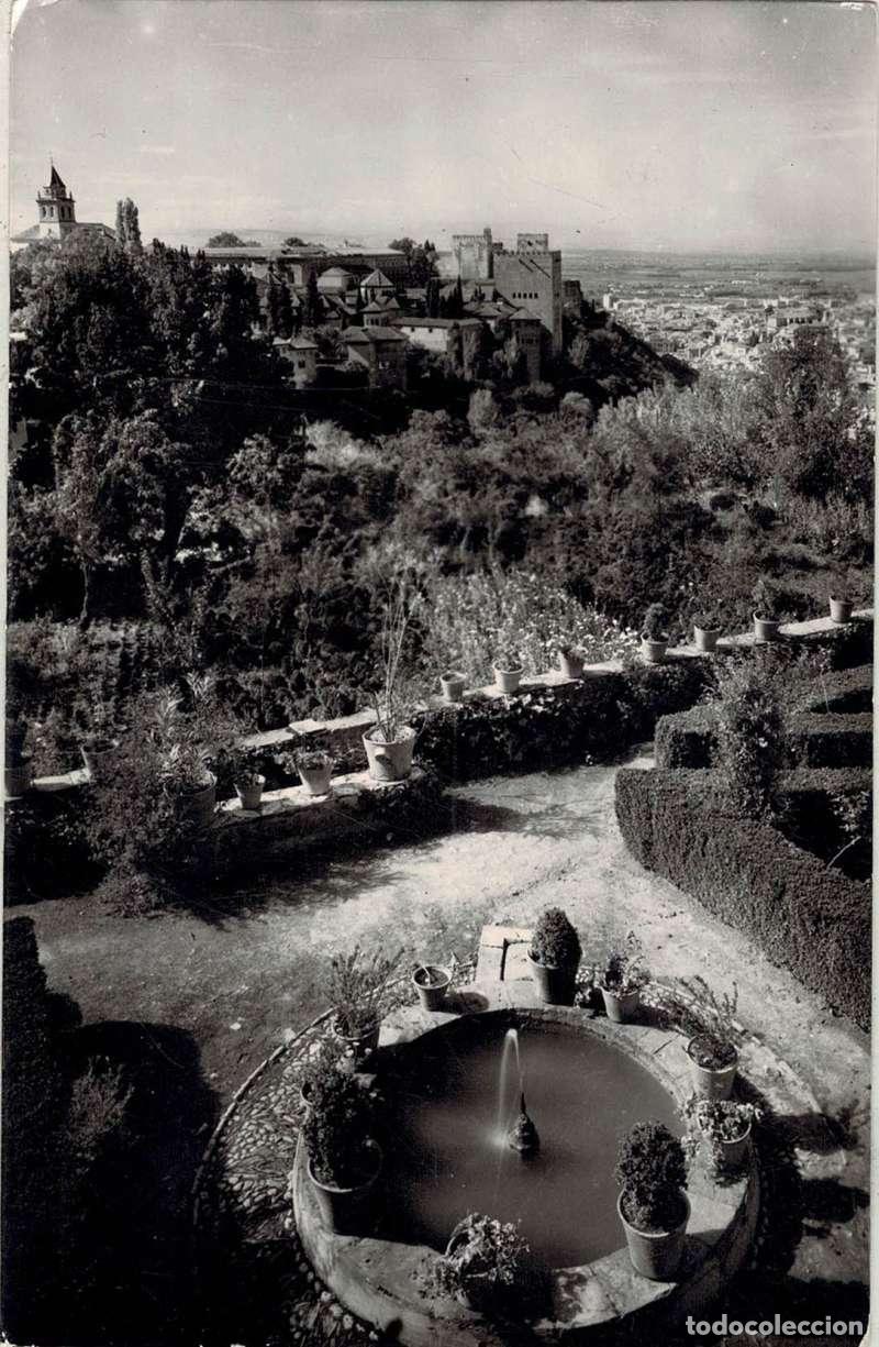 Postales: Postal Granada. Generalife. Jardines