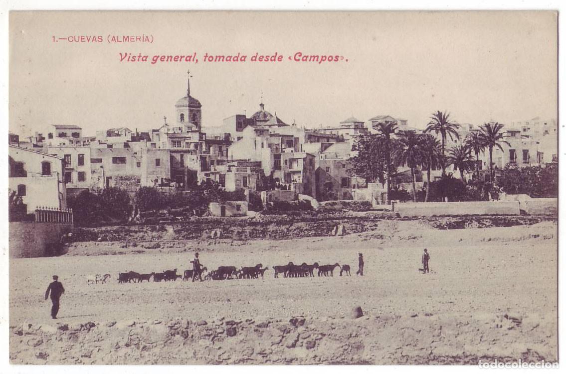 Postales: Cuevas del Almanzora (Almer&iacute;a): Vista general tomada desde Campos. F. De Blain. No circulada A&ntilde;os 10