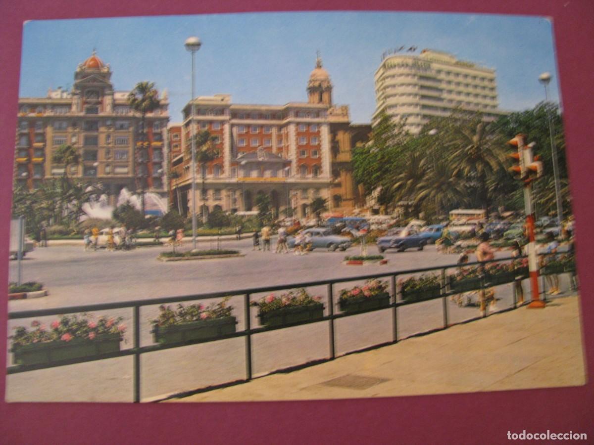 Postales: POSTAL DE MALAGA. ACERA DE LA MARINA. HOTEL MALAGA PALACIO. GARCIA GARRABELLA 97. ESCRITA