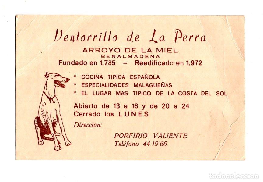 Postales: VENTORRILLO DE LA PERRA, ARROYO DE LA MIEL, BENALM&Aacute;DENA, M&Aacute;LAGA, ILUSTRADO CON EL DIBUJO DE UN GALGO