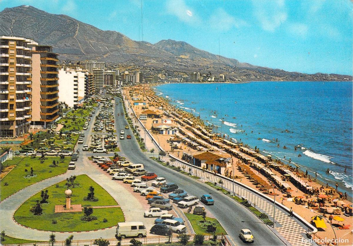 Postales: Postal de los Boliches, Paseo Mar&iacute;timo en Fuengirola