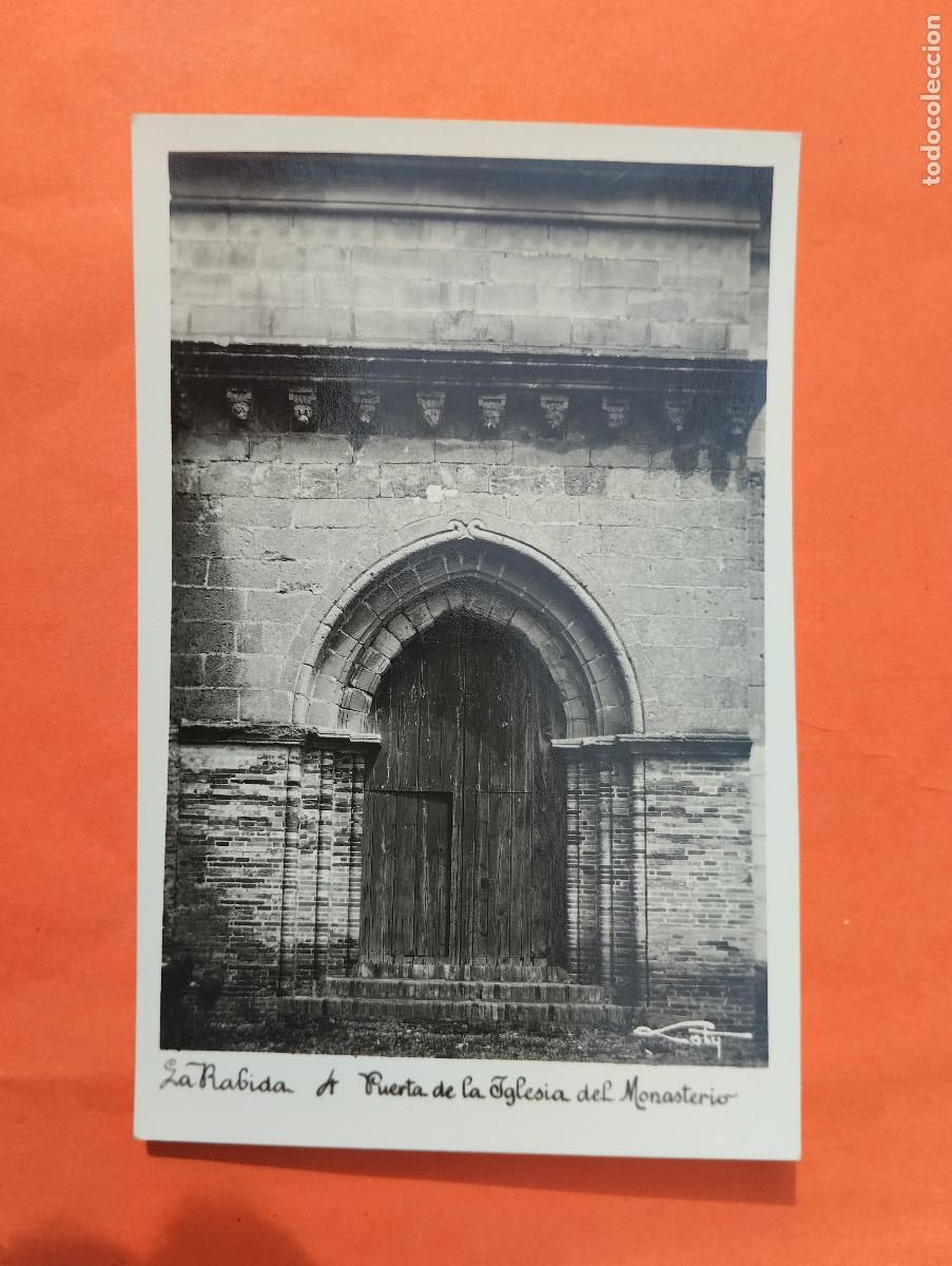 Postales: POSTAL FOTOGRAFICA LA RABIDA HUELVA. PUERTA IGLESIA MONASTERIO. LOTY