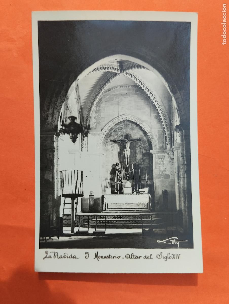 Postales: POSTAL FOTOGRAFICA LA RABIDA HUELVA. MONASTERIO ALTAR. LOTY