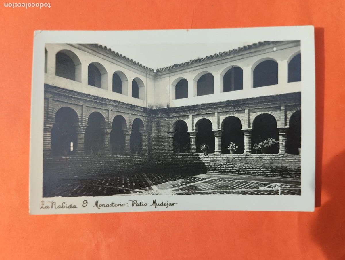 Postales: POSTAL FOTOGRAFICA LA RABIDA HUELVA. MONASTERIO PATIO MUDEJAR. LOTY