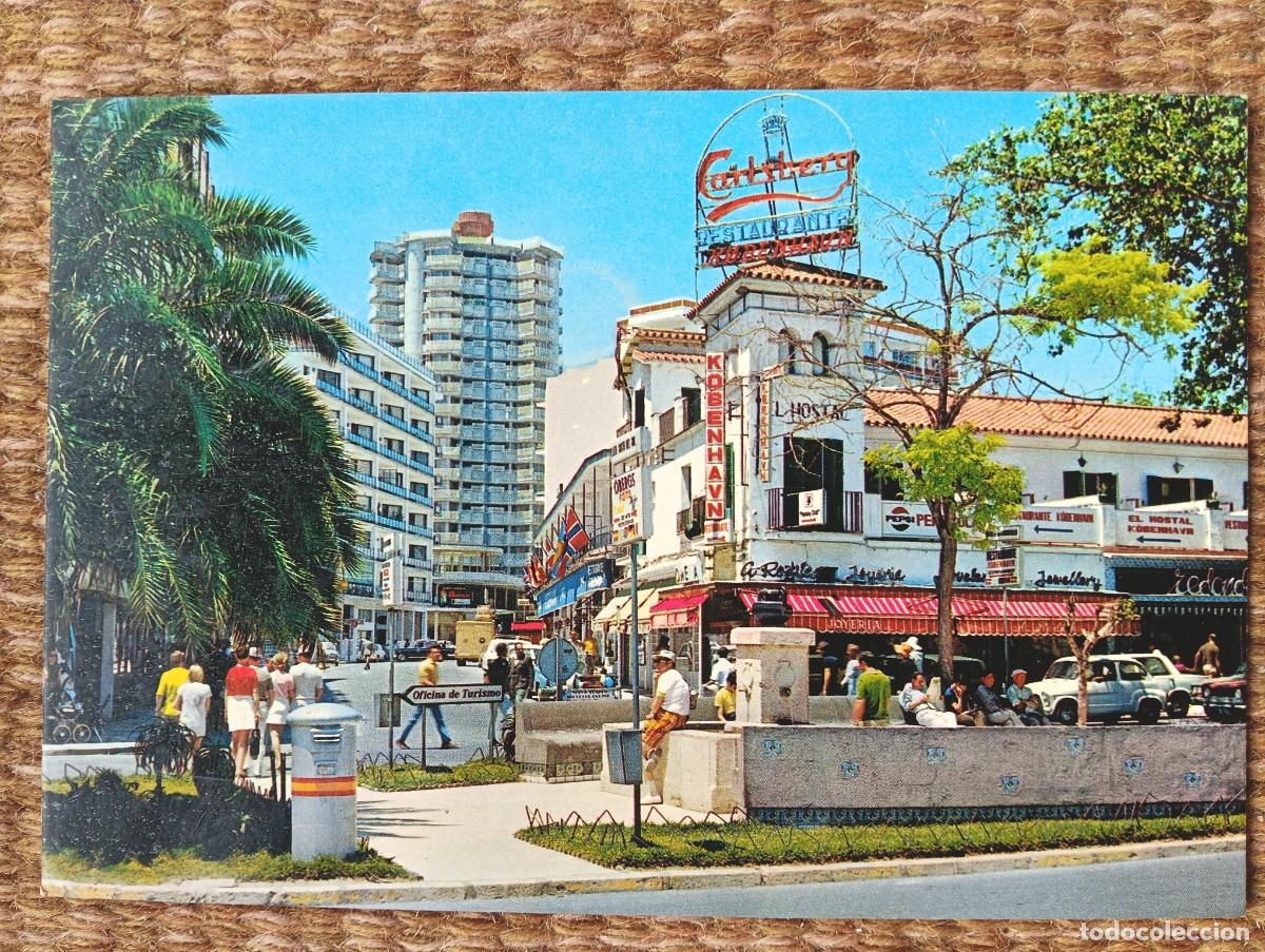 Postales: TORREMOLINOS - MALAGA - PLAZA COSTA DEL SOL - ED. MONTERO