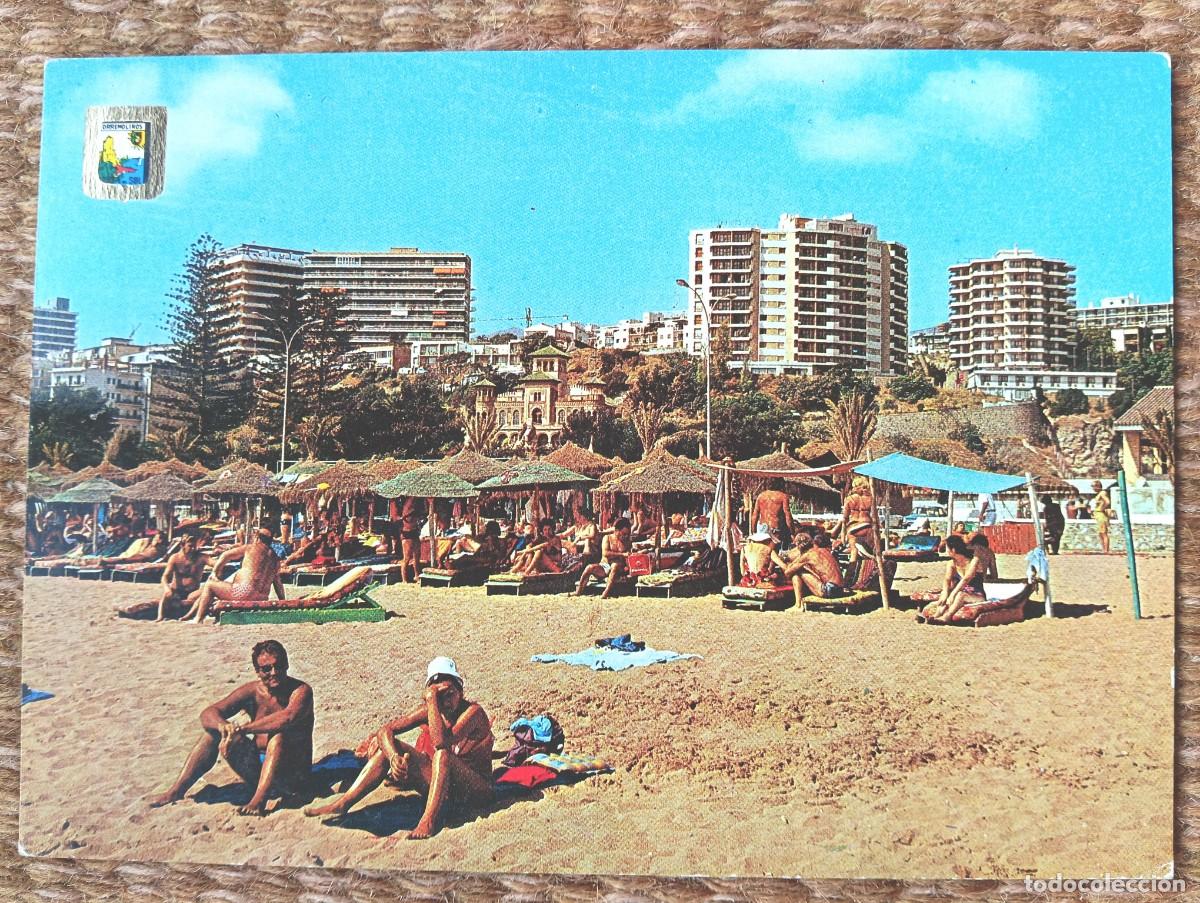 Postales: TORREMOLINOS - MALAGA - PLAYA DEL BAJONDILLO - ED. DOMINGUEZ