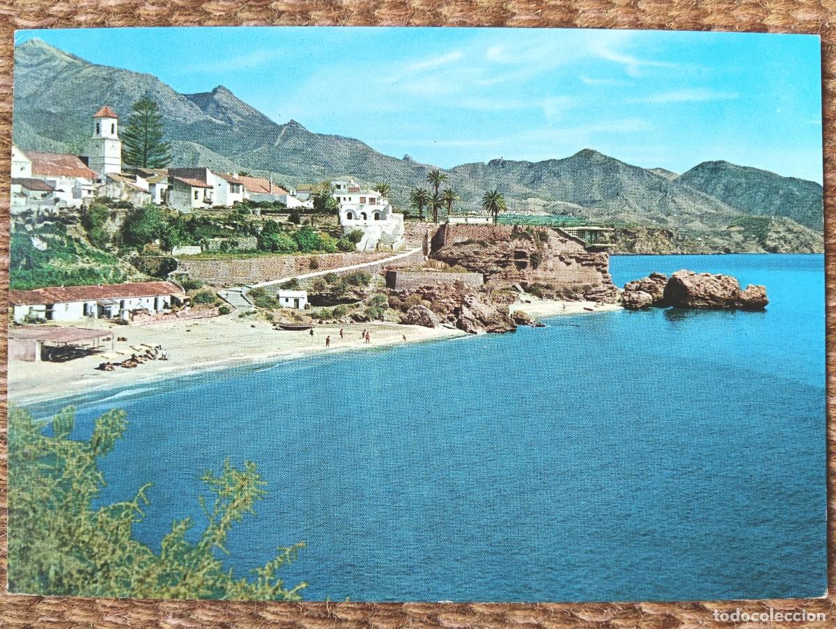 Postales: NERJA - MALAGA - PLAYA DE EL SALON - ED. VISTABELLA