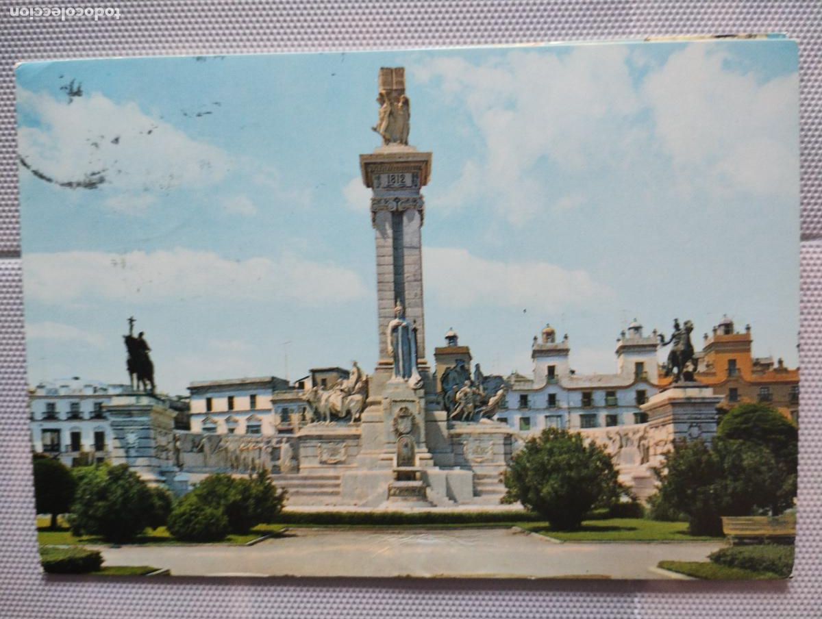 Postales: n&ordm; 38, C&aacute;diz, Monumento a las Cortes 1812, Garc&iacute;a Garrabella y C&iacute;a.