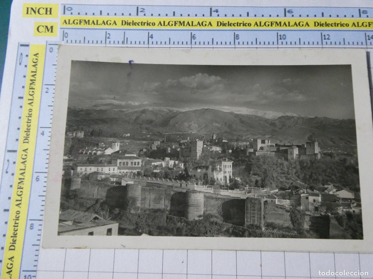 Postales: POSTAL DE GRANADA. A&Ntilde;OS 30 50. ALHAMBRA Y SIERRA NEVADA. NEGTOR. 992