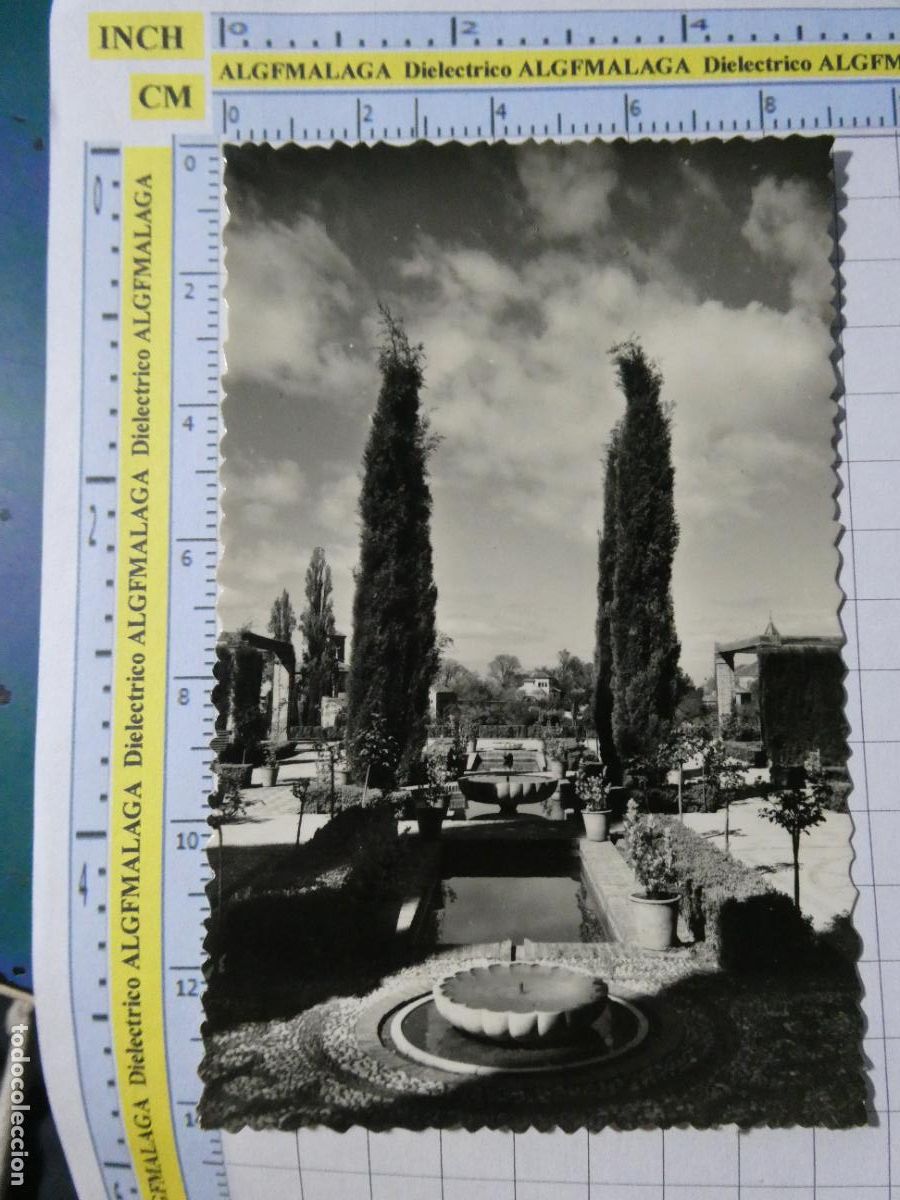 Postales: POSTAL DE GRANADA. A&Ntilde;OS 30 50. JARDINES DEL GENERALIFE. SICILIA. 993