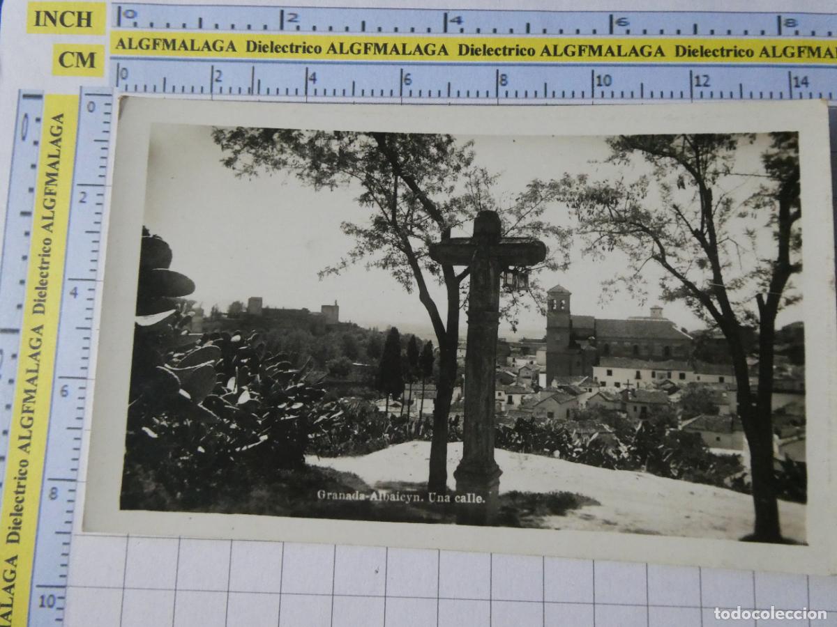 Postales: POSTAL DE GRANADA. A&Ntilde;OS 30 50. ALBAIC&Iacute;N ALBAICYN UNA CALLE . 1005