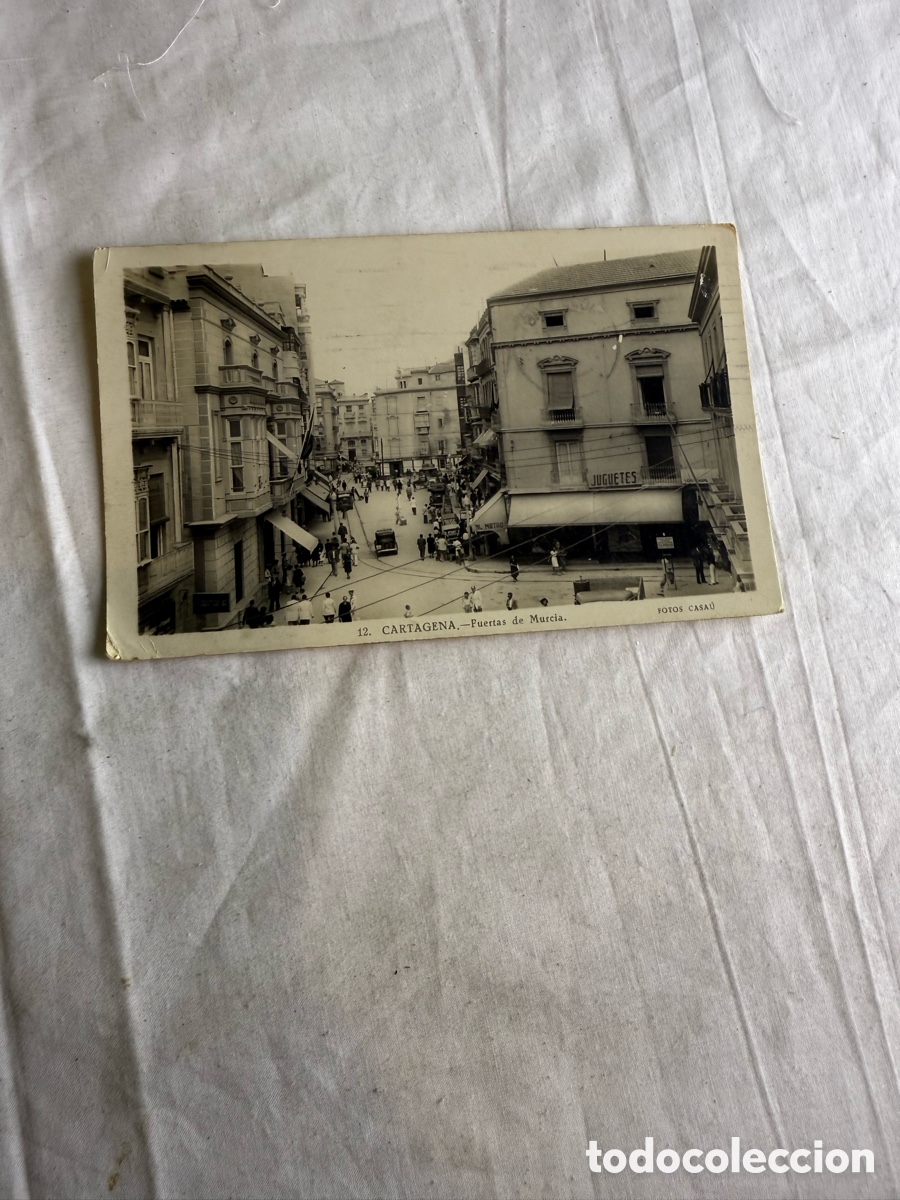 Postales: Postal antigua Cartagena &ndash; Puertas de Murcia &ndash; circulada a&ntilde;os 50
