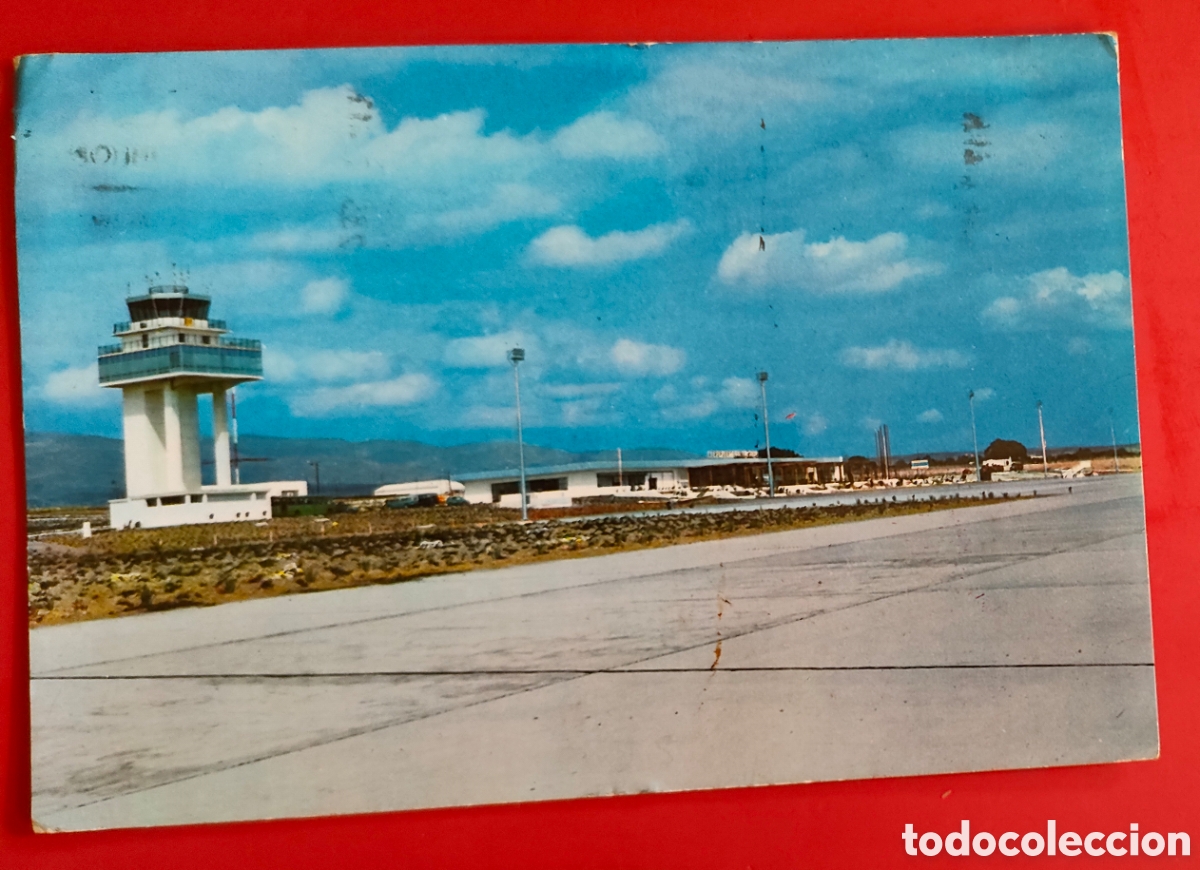 Postales: ALMER&Iacute;A AEROPUERTO y torre Control. AIR PORT 1968.